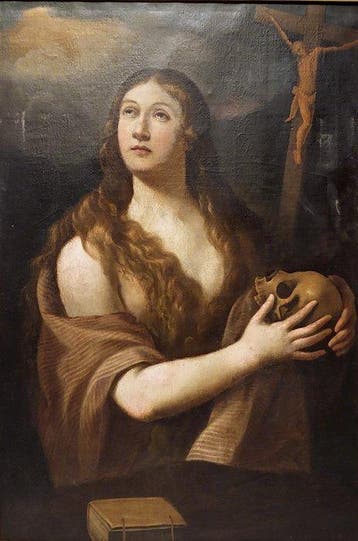 Europese school (XIX) - Maddalena penitente, Antiek en Kunst, Kunst | Schilderijen | Klassiek