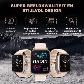 Golden Sound Premium Smartwatch - Vrouwen - Stappenteller -, Ophalen of Verzenden, Zo goed als nieuw, Golden Sound