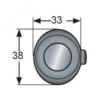Pushlock Ovaal Chroom, Ophalen of Verzenden, Nieuw