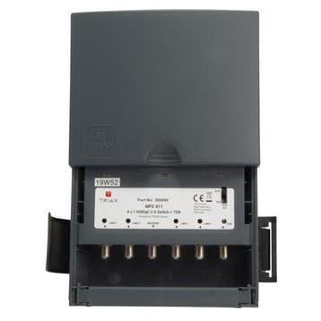 Triax DiSEqC switch 4/1 MFD 411 inclusief behuizing, Ophalen of Verzenden, Nieuw