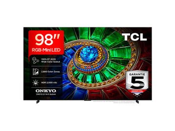 Tcl - RGB MINI LED 90-99 Ultra HD 4K TV - 98 inch, Overige merken, Verzenden, Nieuw, 100 cm of meer