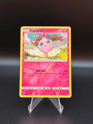 Pokemon Sun & Moon Unbroken Bonds Jigglypuff Reverse Holo #1, Verzenden, Gebruikt, Losse kaart