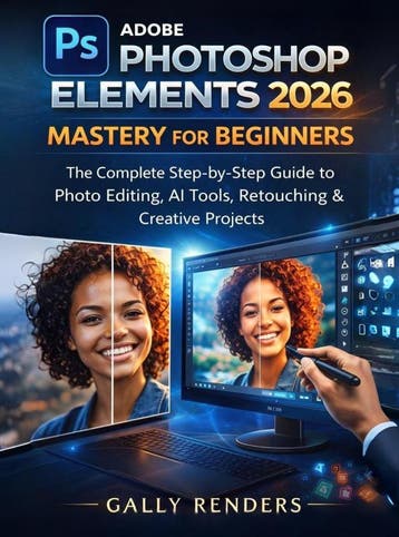 Adobe Photoshop Elements 2026 Mastery For Beginners | Nieuw, Boeken, Ophalen of Verzenden, Nieuw, Gally Renders