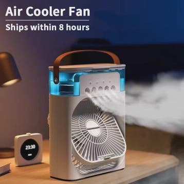 Draagbare 3-in-1 Air Cooler Ventilator met Vernevelaar en LE, Verzenden, Nieuw