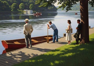 Le Yack - Afternoon at the Boat Landing - Hand-signed
