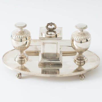 Amsterdam 1817 - Empire pronk inktstel - Inktpot - Zilver, Antiek en Kunst
