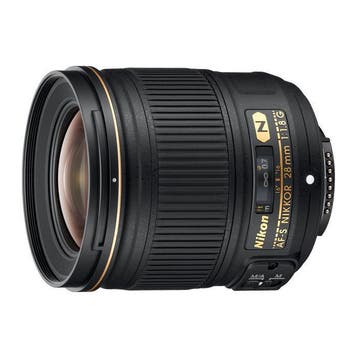 Nikon AF-S 28mm f/1.8 G objectief - Tweedehands, Verzenden, Gebruikt, Groothoeklens
