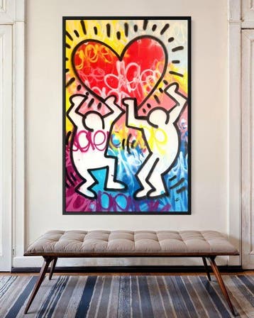 Gunnar Zyl - Heart / Keith Haring & Zyl XXL