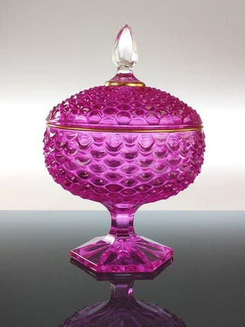 Secoloventesimo - Koekjesdoos - Bubbel - Bladgoud - Fuchsia