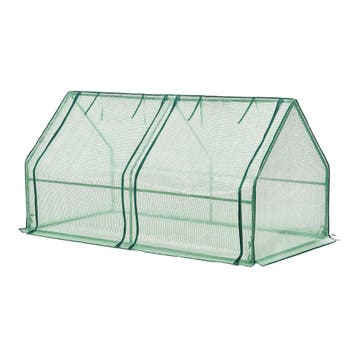 [en.casa] Tuinkas Nissewaard kweekkas 180x90x90 cm groen, Verzenden, Nieuw