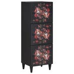 vidaXL Opslagkasten Multikleur 40 x 33,5 x 110 cm Massief, Huis en Inrichting, Woonaccessoires | Cd- en Dvd-rekken, Verzenden