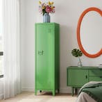Lockerkast Kurikka metaal 137x38x38 cm appelgroen [en.casa], Huis en Inrichting, Kasten | Lockerkasten, Verzenden, Nieuw