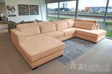 U-Bank Arnhem - u-banken - Creme, Nieuw, 150 cm of meer, Stof, 300 cm of meer