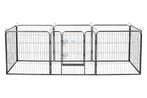 Hondenkennel | Hondenren | Puppyren | 8 panelen 80x95cm, Dieren en Toebehoren, Verzenden, Nieuw