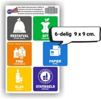 Recycling afvalbak stickers (1206.63), Verzenden, Nieuw, Overige typen
