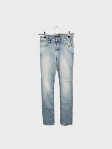 Nudie Jeans co Jeans Dames maat WW28 / L32 Blauw Vintage, Kleding | Dames, Ophalen of Verzenden, Nieuw