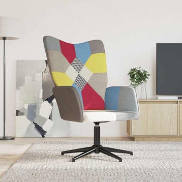 vidaXL Relaxstoel patchwork stof, Verzenden, Nieuw