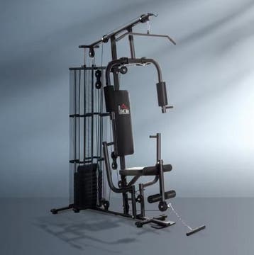 Fitnessstation – Krachtstation met 45 kg Gewichten voor Thui, Verzenden, Nieuw