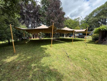 Nieuwe stretchtent te huur 7,5x10 / 15x10 / 22x10  Partytent, Opvouwbaar, Overige typen, 6 meter of meer, Nieuw