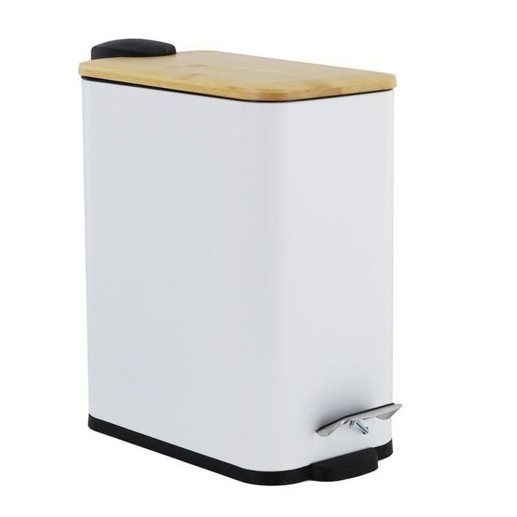 Moderne Pedaalemmer 5L | Wit Staal | Beste Prijs, Huis en Inrichting, Woonaccessoires | Prullenbakken, Minder dan 50 cm, minder dan 10 liter