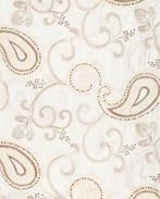 Katoen Geborduurd Paisley Wit, Hobby en Vrije tijd, Nieuw, Wit