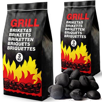 Houtskoolbriketten set van 7 stuks elk 3kg (Voor in Huis), Verzenden, Nieuw