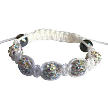 Fako Bijoux - Armband - Disco Dots Kids - Wit MC, Verzenden, Nieuw