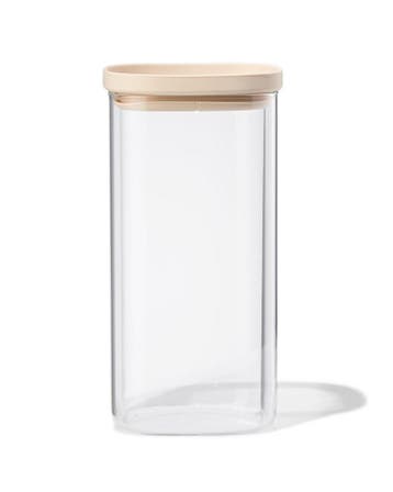 HEMA Voorraad bus 1600ml glas met deksel, Verzenden, Nieuw