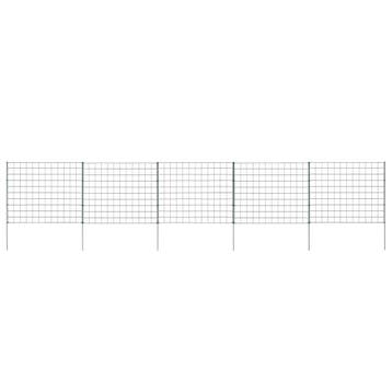 vidaXL Schuttingset 77,5x64 cm groen, Verzenden, Nieuw, IJzer