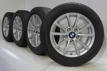 BMW 3 4 serie F30 F31 F32 F33 F36 390 16 inch velgen Bridges, Gebruikt, Velg(en), 16 inch, Winterbanden