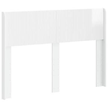 vidaXL Hoofdbord Hoogglans Wit PB, Verzenden, Nieuw, Wit, Hout