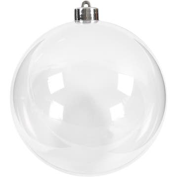 Deco ballen, d 13,6 cm, transparant, 1 stuk, Nieuw