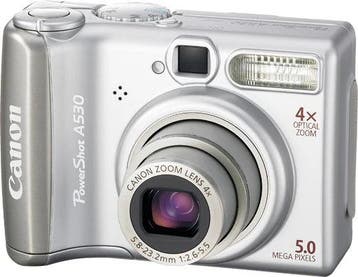Canon PowerShot A530 Digitale Compact Camera - Zilver, Audio, Tv en Foto, Fotocamera's Digitaal, Verzenden, Zo goed als nieuw