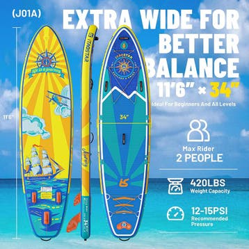 iTAOSTAR Journey Opblaasbaar stand-up paddleboard met zittin, Verzenden, Zo goed als nieuw