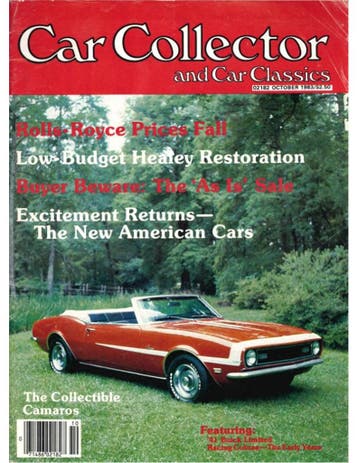 1983 CAR COLLECTOR AND CAR CLASSICS MAGAZINE 10 ENGELS, Nieuw, Author