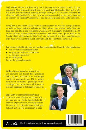 Schrijf eens even normaal, joh! 9789462961630, Verzenden, Zo goed als nieuw, Willem Verdaasdonk