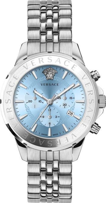 Versace VEV602325 Chrono Signature horloge  44 mm, Overige merken, Staal, Verzenden, Polshorloge