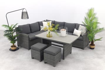 VDG Cordoba lounge diningset - Links, Verzenden, Nieuw, Wicker, Loungeset