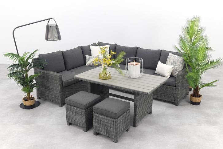VDG Cordoba lounge diningset - Links, Tuin en Terras, Tuinsets en Loungesets, Loungeset, Nieuw, Wicker, Verzenden