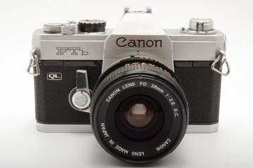 Canon FTb + FD 2,8/28mm S.C. | Single lens reflex camera, Nieuw