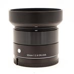 Sigma 30mm F2.8 DN Art Sony E-Mount (Occasion), Ophalen of Verzenden, Zo goed als nieuw, Groothoeklens