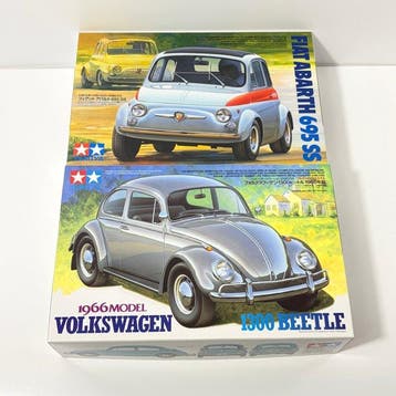 Tamiya 1:24 - Modelbouwdoos - Fiat Abarth 695 SS; Volkswagen, Nieuw