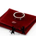 Cartier LOVE 3 Diamanten 18 Karaat Witgoud Ring Maat 60, Sieraden, Tassen en Uiterlijk, Gebruikt, 19 tot 20, Ophalen of Verzenden
