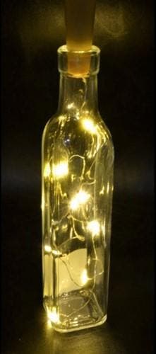 LED Fleskurk Warmwit 10 microleds 1 meter op batterij, Ophalen of Verzenden, Nieuw