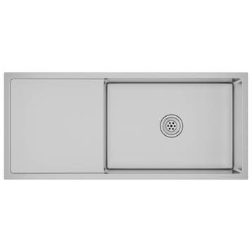 Gootsteen RVS 100cm | Retourdeal 35% Korting, 100 tot 150 cm, Ophalen of Verzenden, Zo goed als nieuw, Minder dan 25 cm