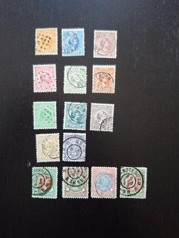 Nederland 1891/1894 - Koningin wilhelmina hangend haar -, Gestempeld