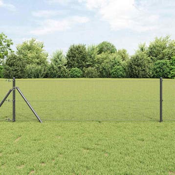 vidaXL Gelast gaashek 10000 x 40 cm Grijs, Verzenden, Nieuw, Kunststof