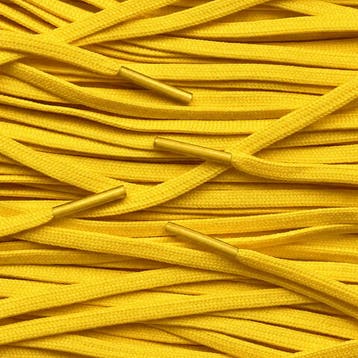 Smalle veters - Geel • 120  cm x 4 mm, Ophalen of Verzenden, Nieuw