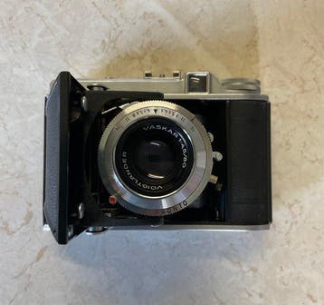 Voigtländer Perkeo I met Vaskar 4,5/80mm - 6×6 vouwcamera, Nieuw