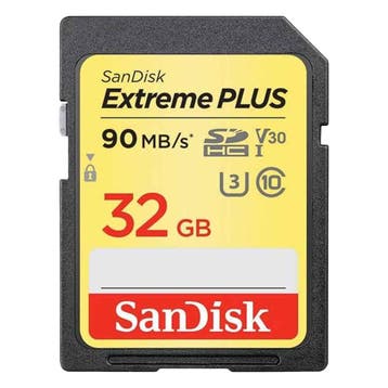 Sandisk Extreme 32GB SD Kaart 90mb/s met garantie, Ophalen of Verzenden, Gebruikt